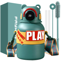 18oz Smart Anti scalding insulated Water Bottle kid with Temperature Display