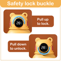 18oz Smart Anti scalding insulated Water Bottle kid with Temperature Display