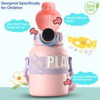 18oz Smart Anti scalding insulated Water Bottle kid with Temperature Display