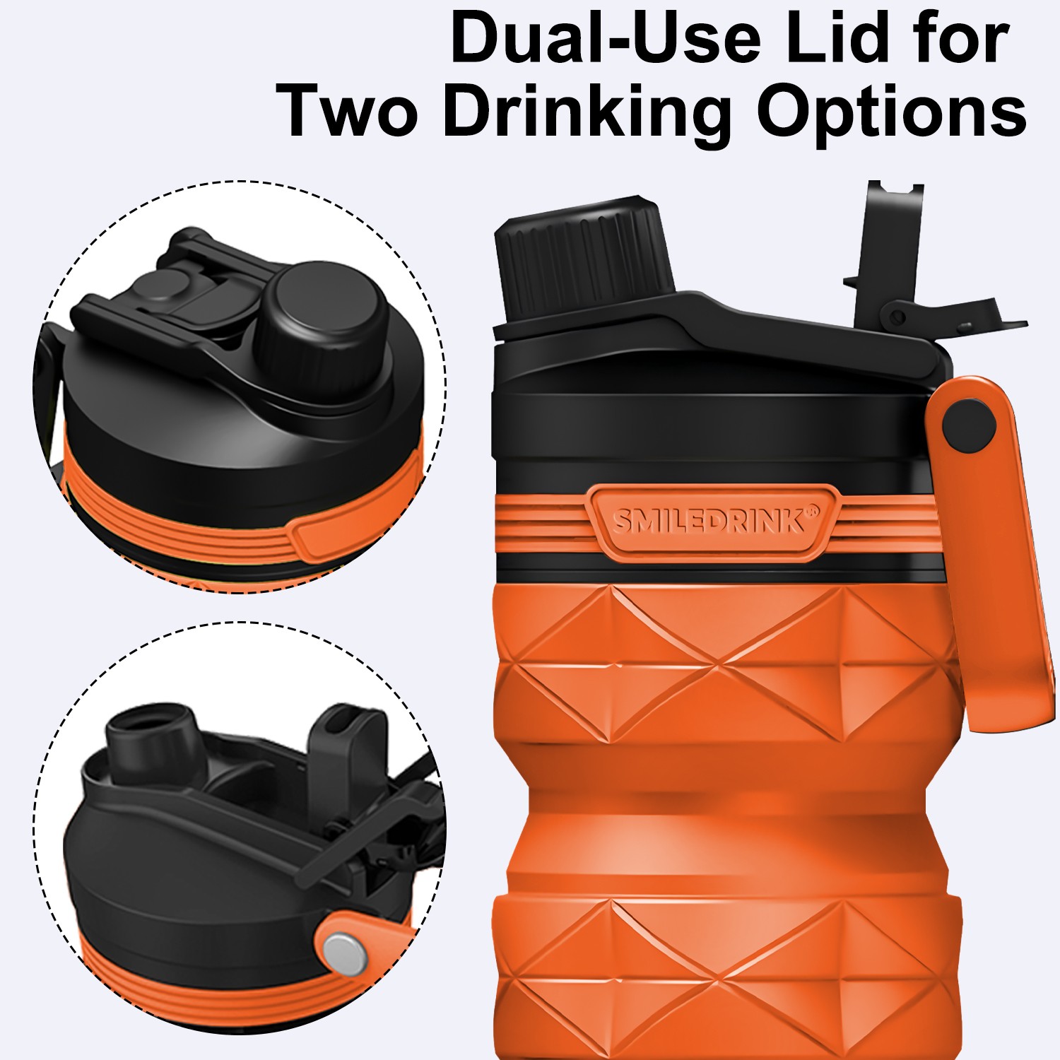 foldable silicone collapsible water bottles