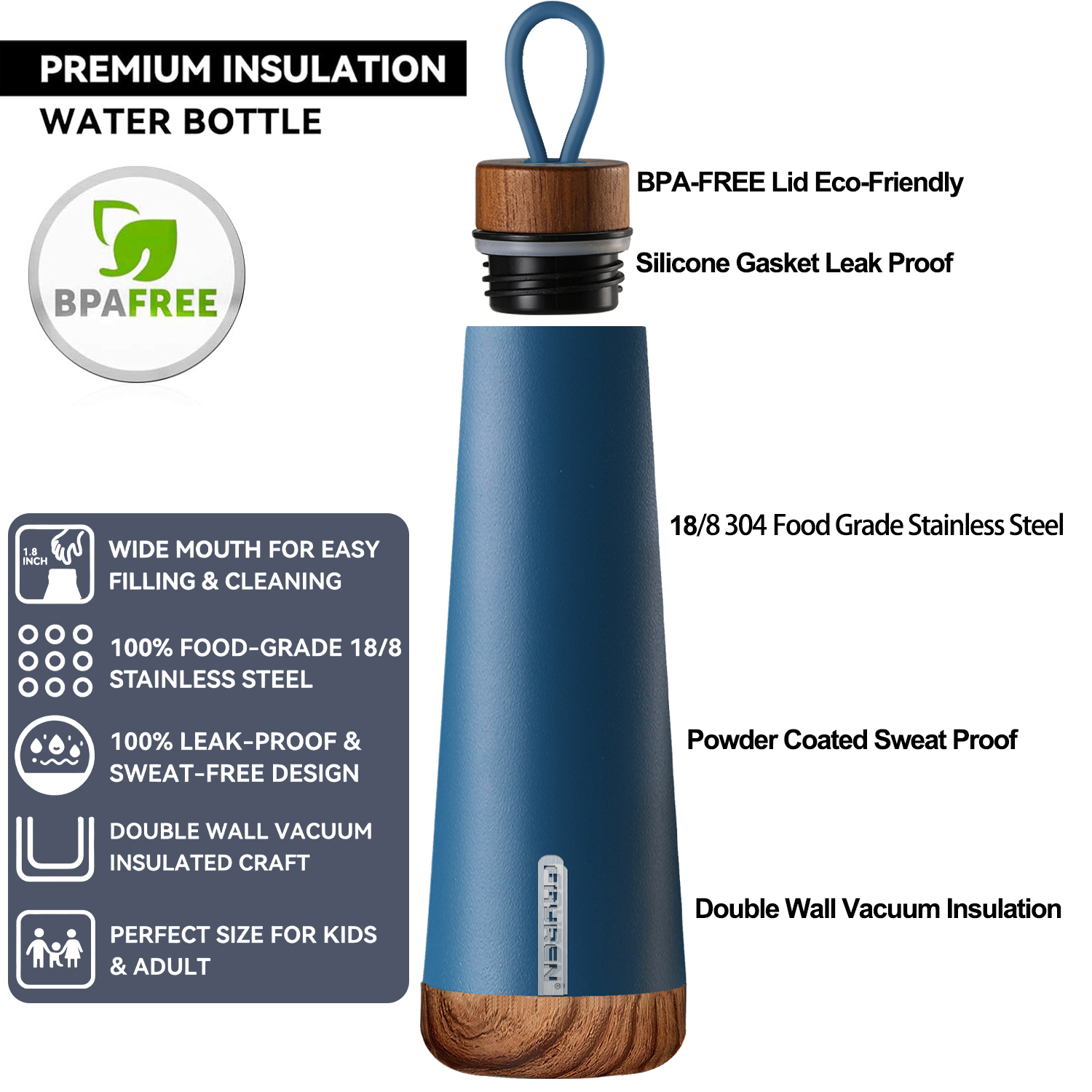 Stainless Steel sport Water Bottles