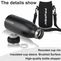 Stainless Steel Insulated thermo Flask for Hot and Cold Beverages Water Bottle 12oz 17oz 25oz