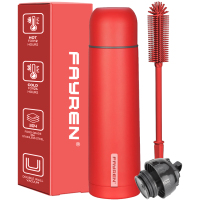 Double Wall Stainless Steel Vacuum Insulated Water Bottle with Lid Hot Water Bottles