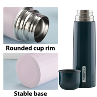 Double Wall Stainless Steel Vacuum Insulated Water Bottle with Lid Hot Water Bottles