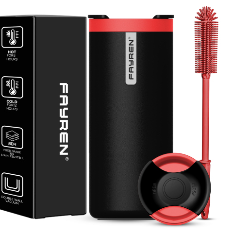 Stainless Steel Double Walled Insulated Coffee mug Reusable Tumbler with Leakproof Lid