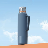 40oz Insulated Hot Beverage sport water Bottle with 2 Mugs