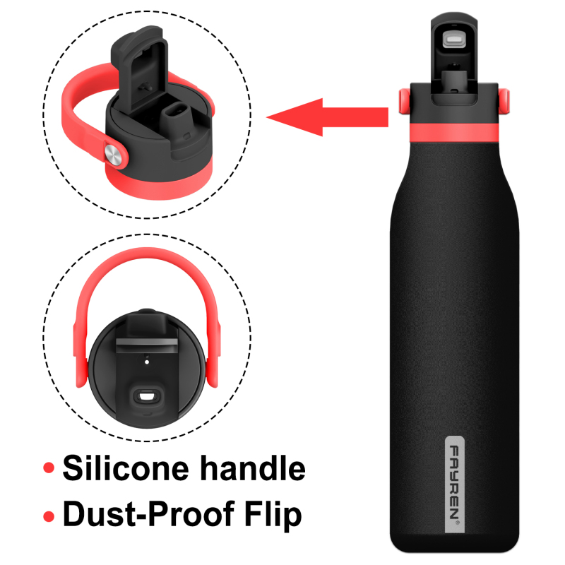 Stainless Steel Water Bottle with Spout Lid for sport