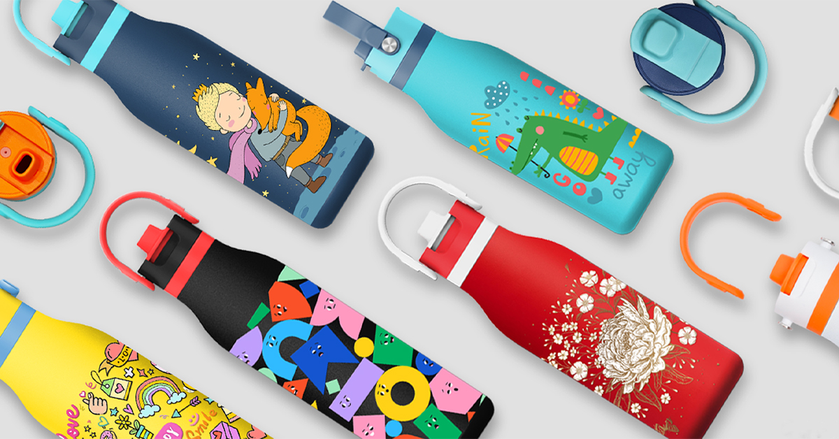 Stainless Steel Water Bottle with handle