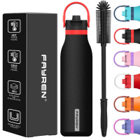 Stainless Steel Water Bottle with Spout Lid for sport