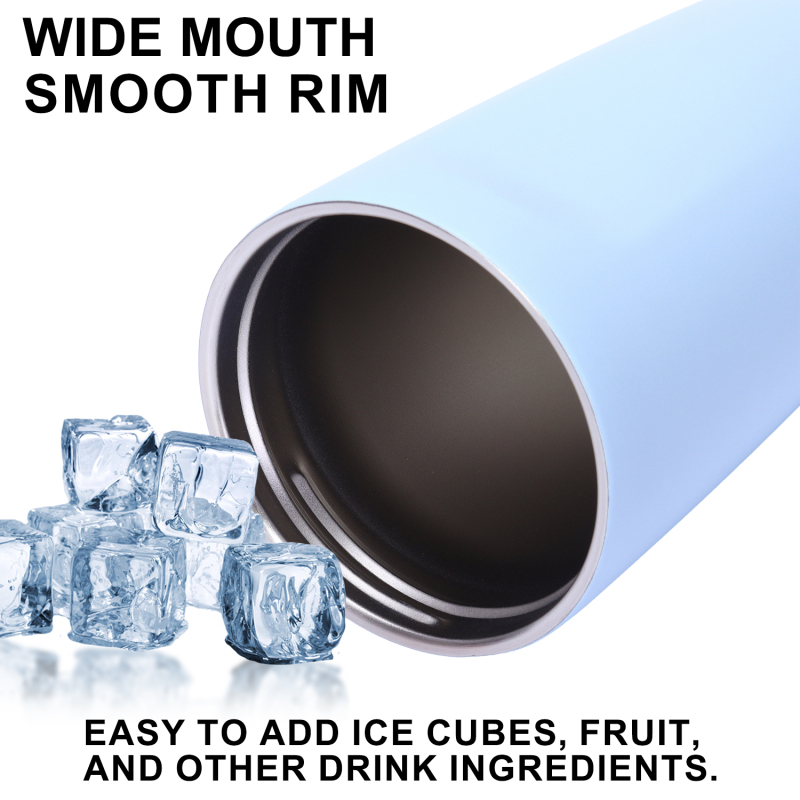 Stainless Steel Leak-proof Thermal Coffee Tumbler Powder Coated Travel Mug for Cold and Hot