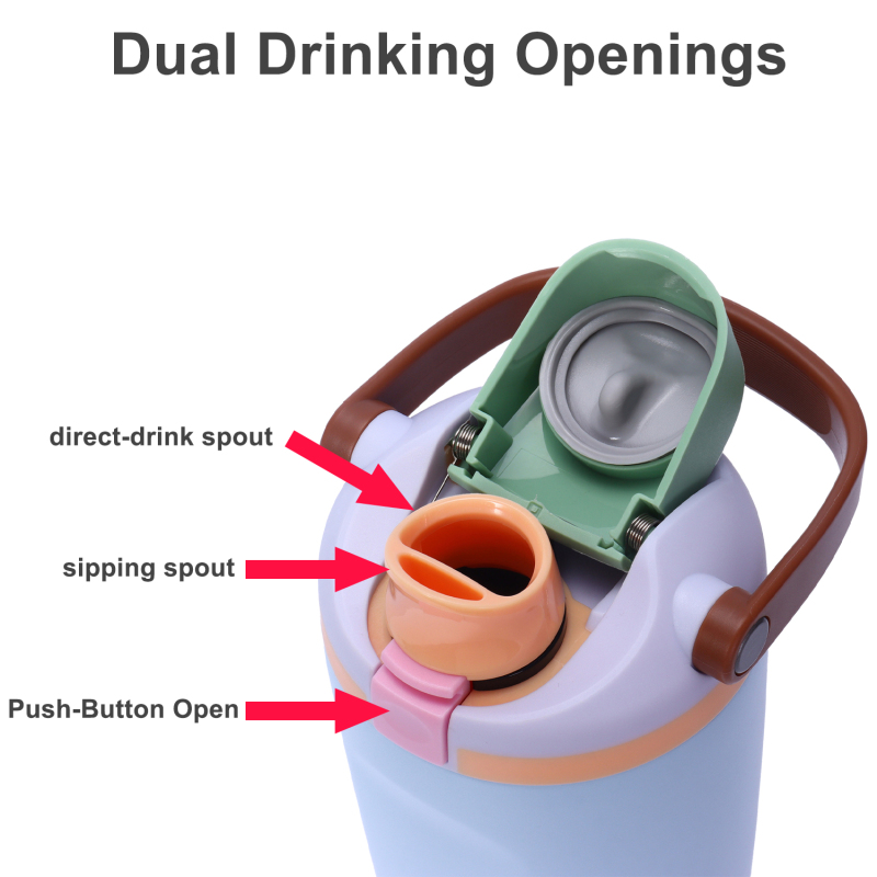 Stainless Steel Leak-proof Thermal Coffee Tumbler Powder Coated Travel Mug for Cold and Hot