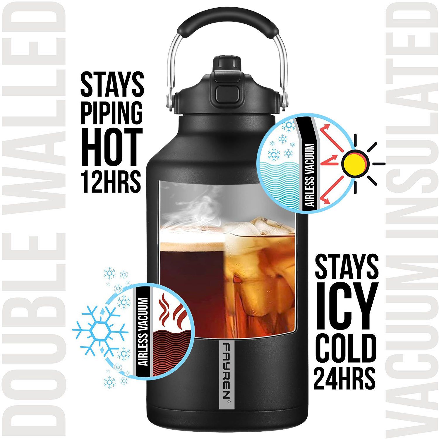 Stainless Steel Insulated Water Jug