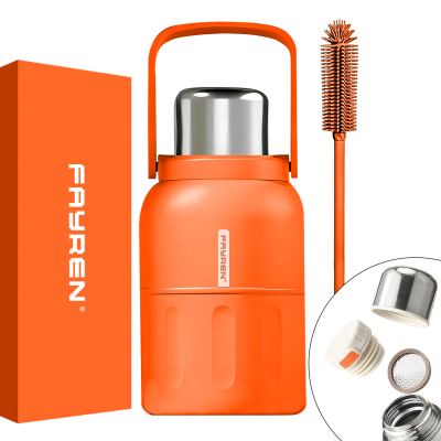 Insulated Water Bottles Stainless Steel Insulated Water Cup Large Capacity Tea Separation Hot Water Bottle Outdoor