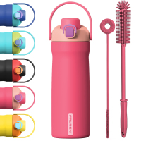 Stainless Steel Thermo Coffee Travel Mug with Snap Flip Lid BPA Free for Hot and Cold Drinking