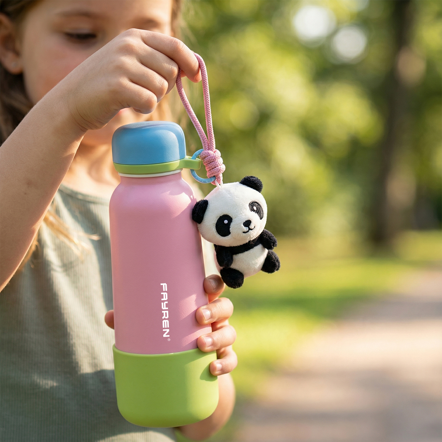 Stainless Steel Water Bottle with Anti-Dust Pop-Open Lid