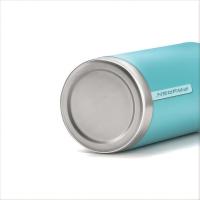 Stainless Steel Sport Water Bottle with PP Portable Leak Proof Sports Kettle for Outdoor Camping