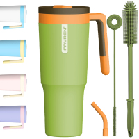 40oz Stainless Steel Insulated Travel Coffee Mug Tumbler Cups With Lid And Fruit Infuser