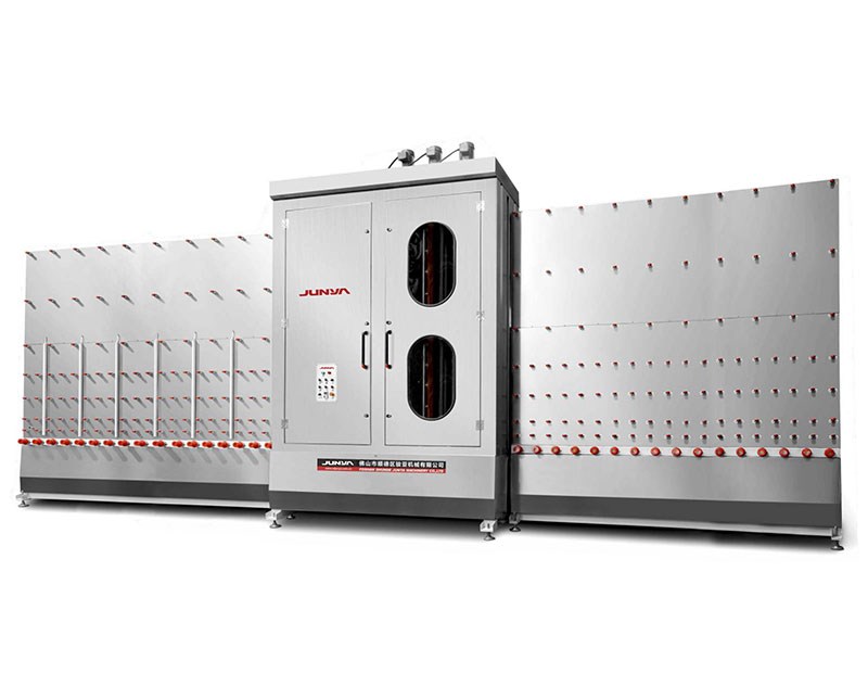 Vertical Glass Washing Machine Connect With Edging Machine