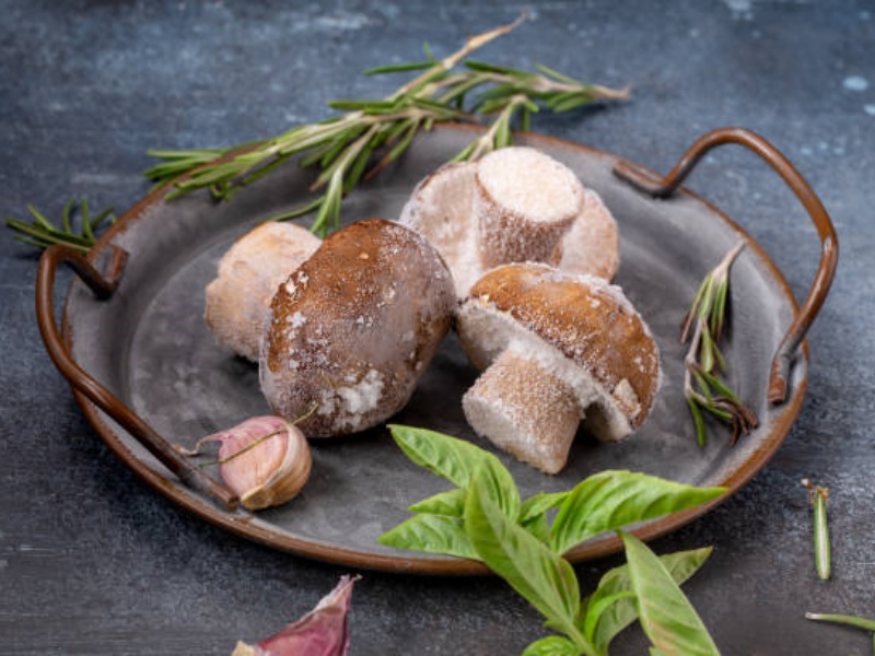 जमे हुए पोर्सिनी मशरूम व्यापक रूप से इटली, जर्मनी, रूस और अन्य क्षेत्रों में निर्यात किए जाते हैं