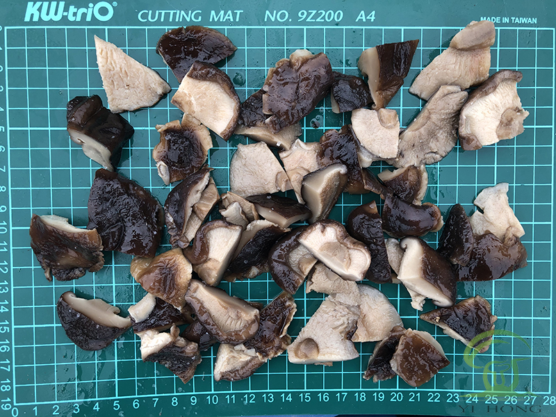 Salted wild mushrooms in brine