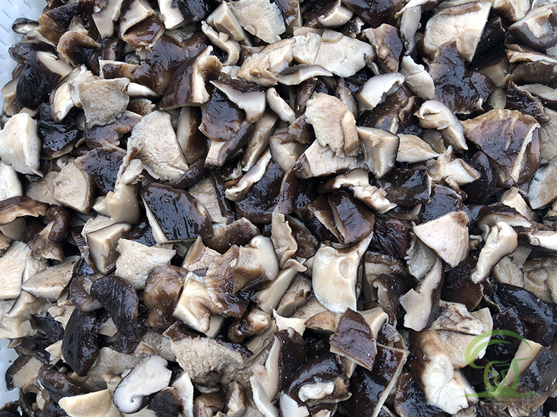 Brined Shiitake Cubes in Drum