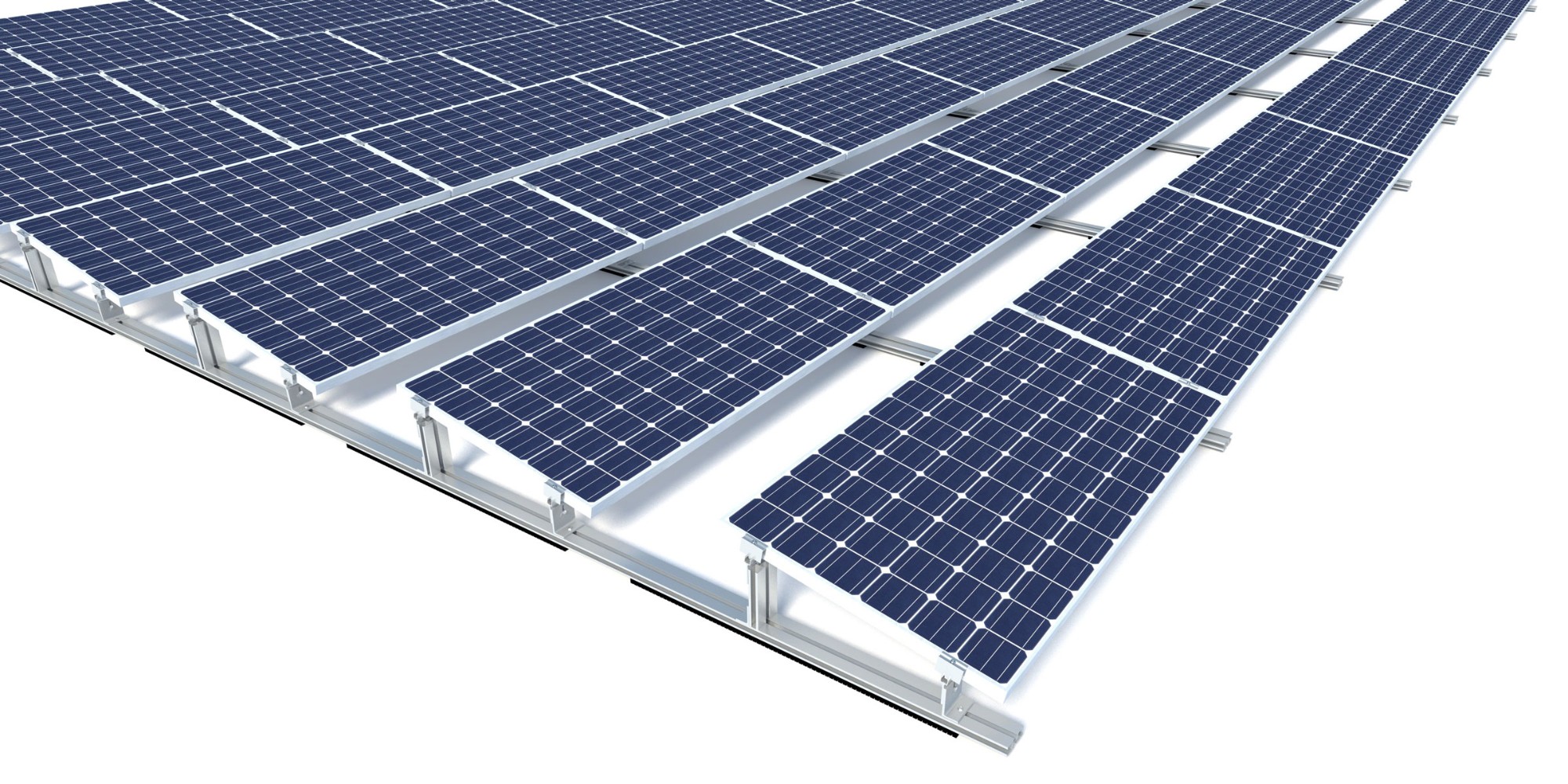 PV Rail-free Ballasted Roof Mount