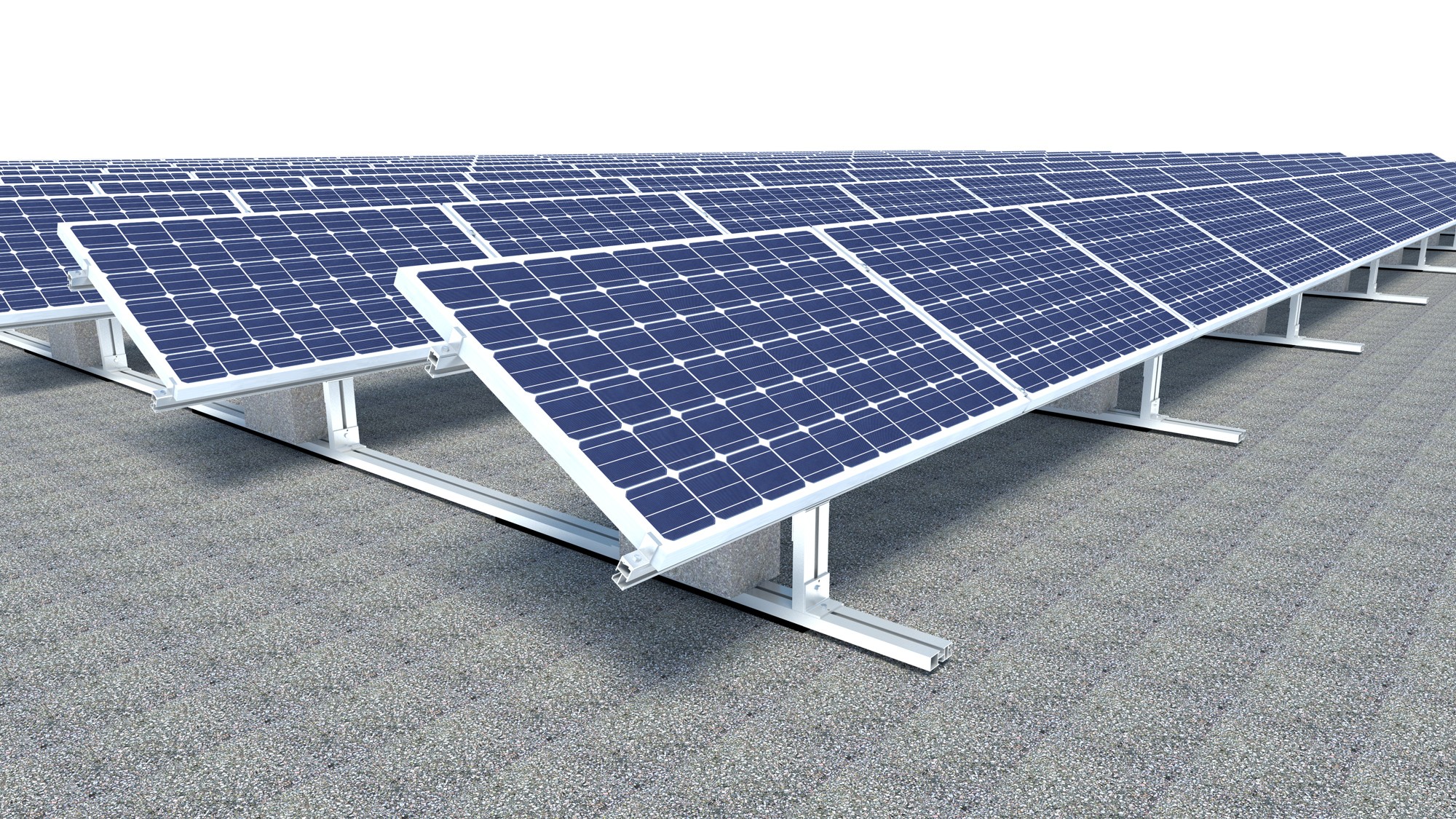 PV Rail-free Ballasted Roof Mount
