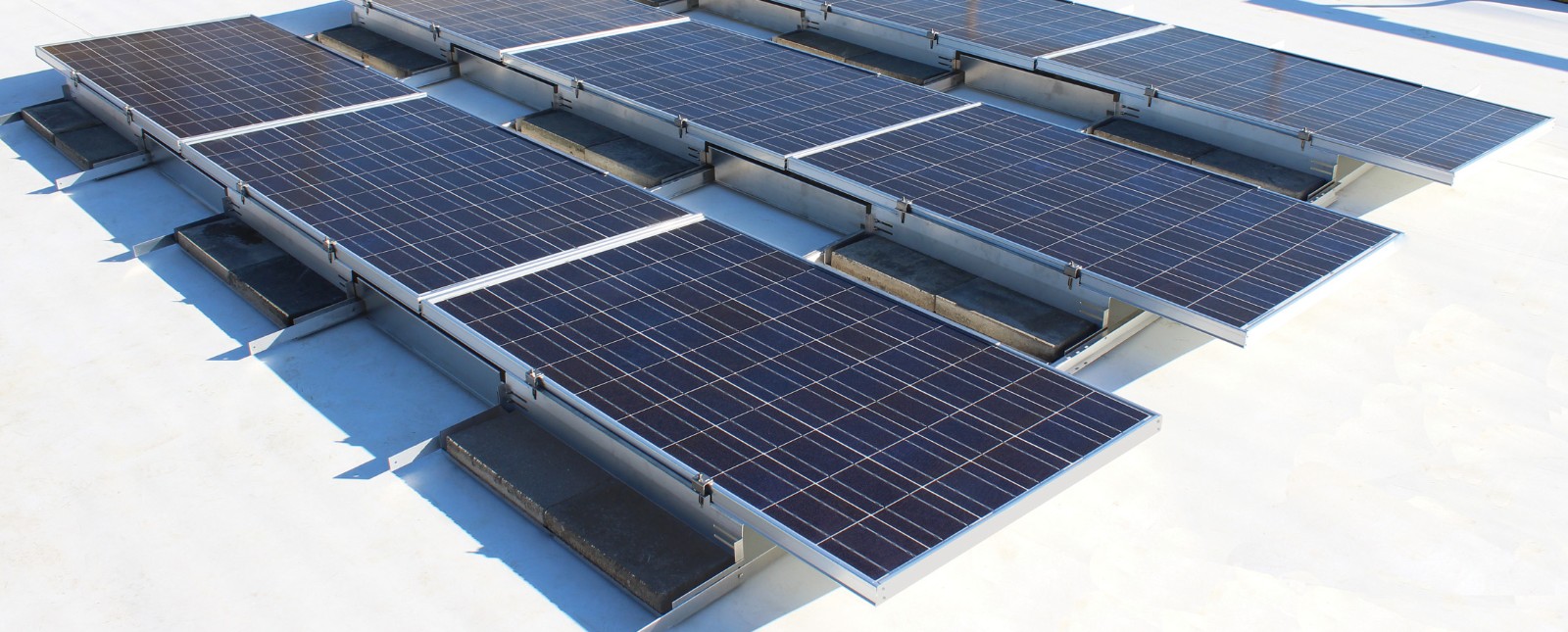 ballasted solar roof mounting