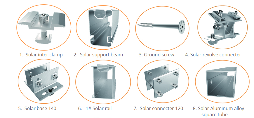 Aluminum Solar Ground Mounting System