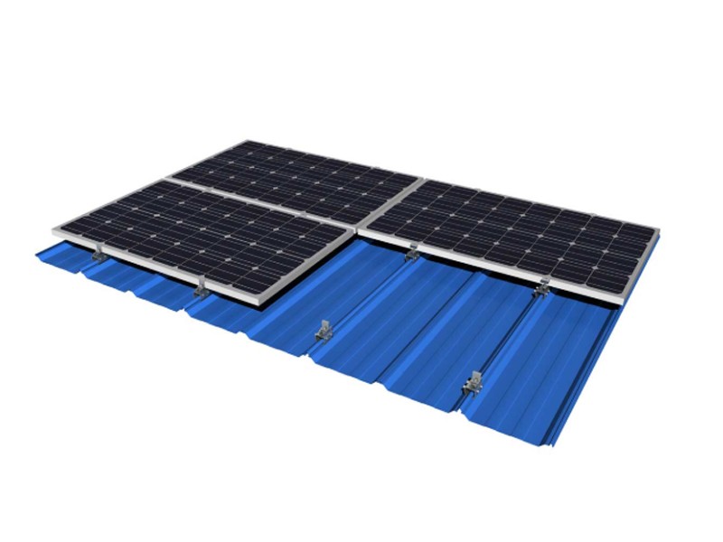 Solution de montage solaire sur le toit en étain