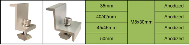 cheap solar End clamps