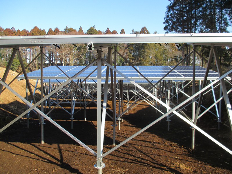 Ground PV solar mounting Proejcts In Yachimata City, Chiba Prefecture in Japan ,in Feb. 2016