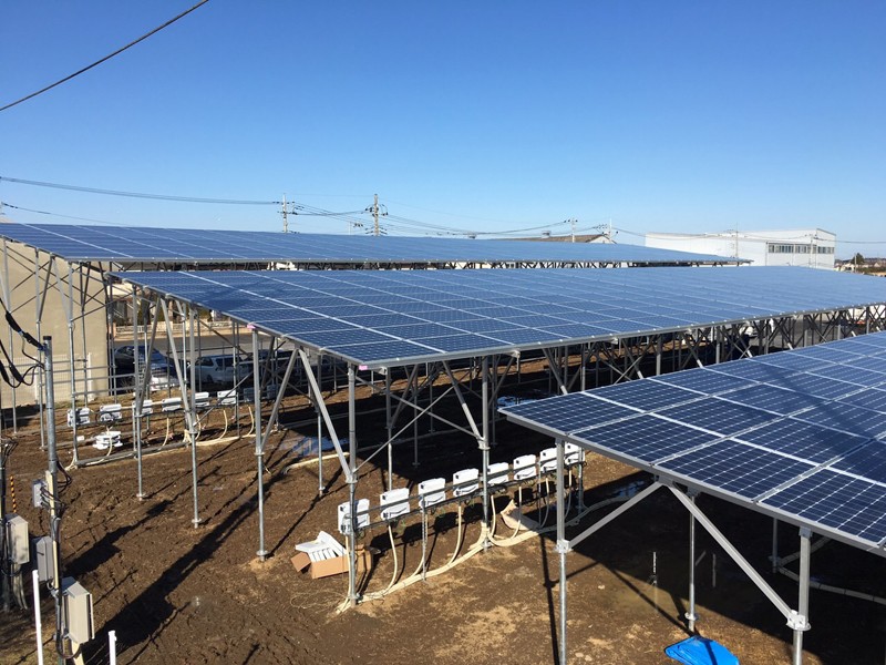 Super High Ground Pv Solar Mounting Proejcts In Mito City, Ibaraki Prefecture In Feb. ,2016