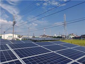 I sistemi di montaggio Solar Ground sono terminati nella città di Marumatsu, nella prefettura di Shizuoka a settembre 2019