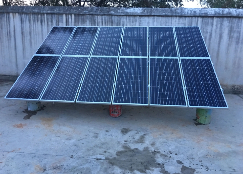 지붕 태양 광 설치 구조
