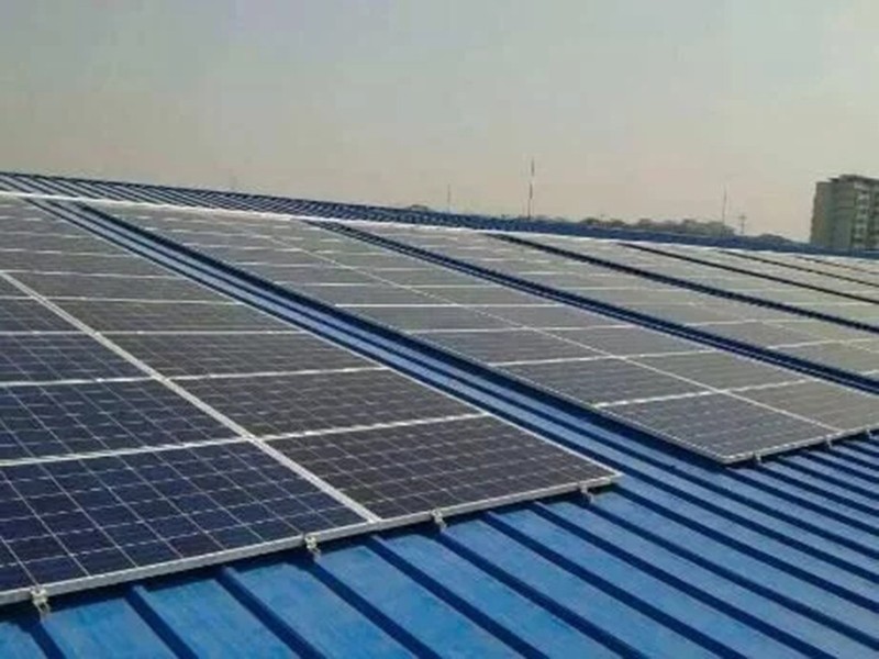 사다리꼴 지붕 용 알루미늄 태양 광 마운팅 시스템