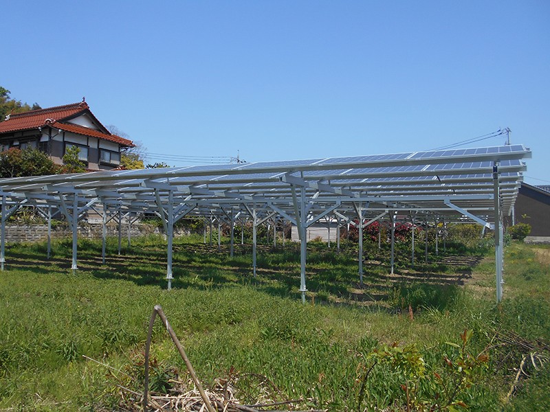 structures de rayonnages pour fermes solaires