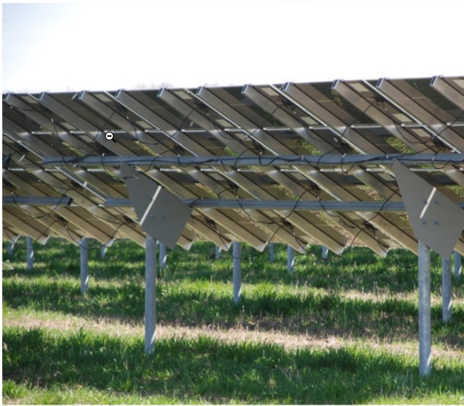 instalación solar de montaje en tierra