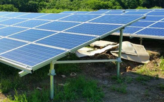 montaggio a terra fotovoltaico solare