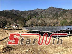 1.7MW bottom clamp solar mounting project installed in Japan in March ,2021