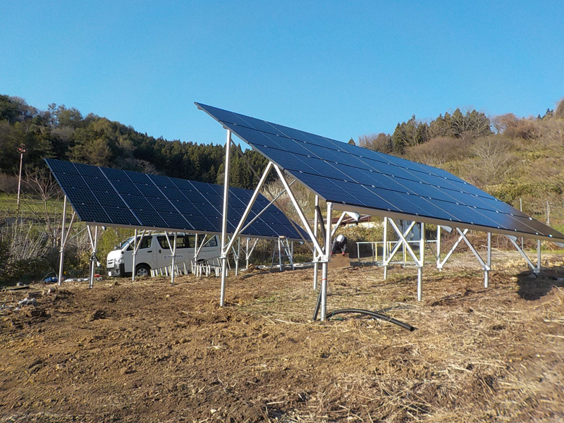 Three Ground PV mounting completed installation in Japan in May ,2021
