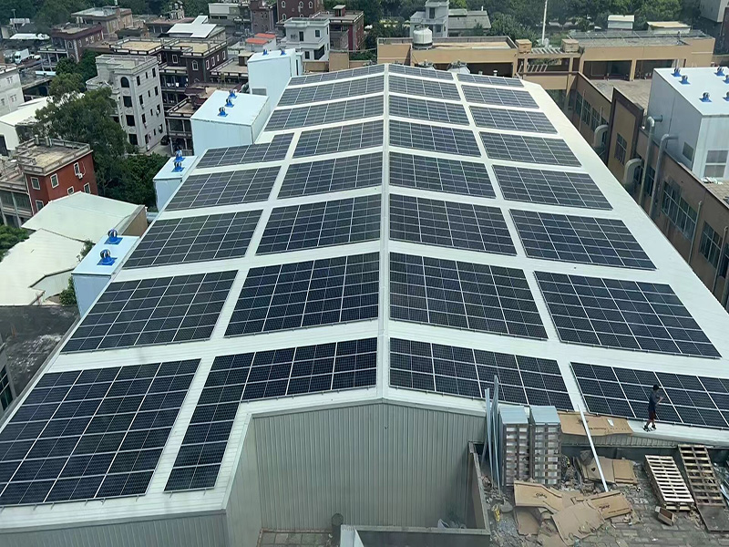 Kliplock solar mounting structure installed in China