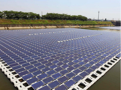 floating solar mounting structures