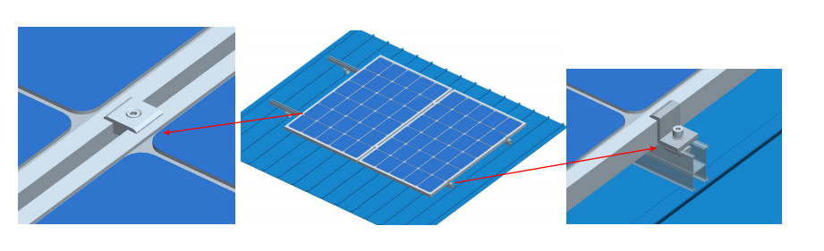 mount solar panel to roof rack