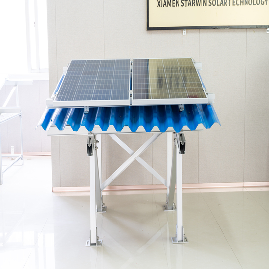 Strutture solari fotovoltaiche per montaggio solare in alluminio con tetto in metallo