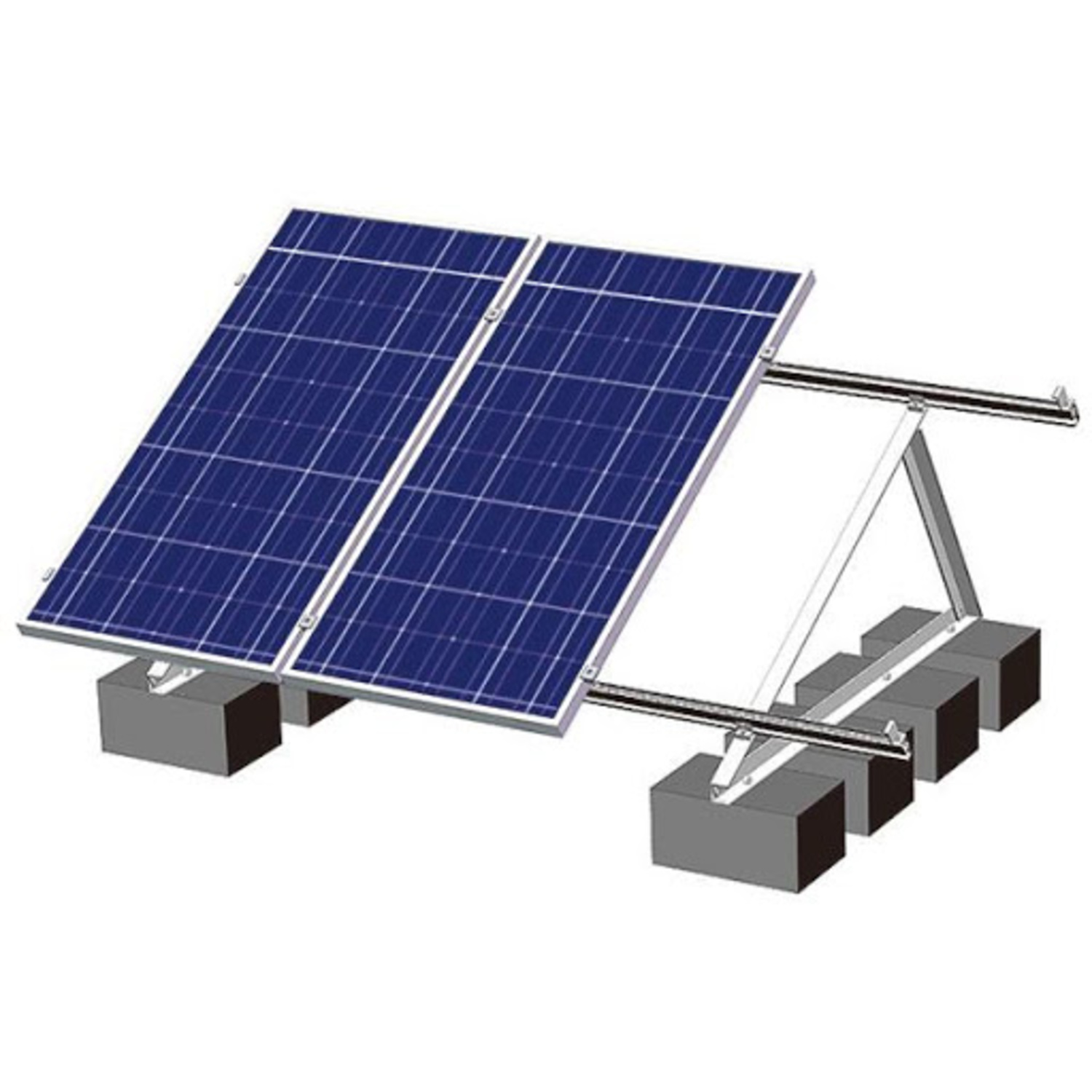 mounting a solar panel to a roof rack