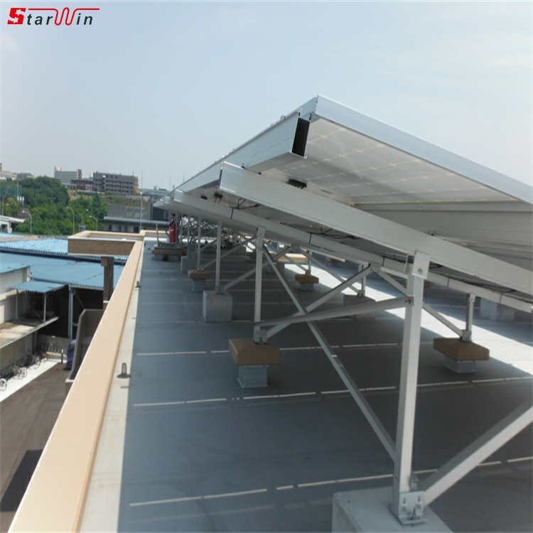 Structures de système de montage au sol solaire en aluminium de haute qualité, meilleures ventes