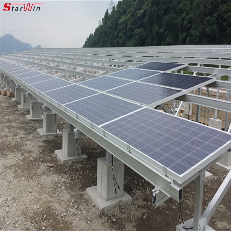 Estructuras de sistema de montaje en tierra solar de aluminio de alta calidad y mejor venta