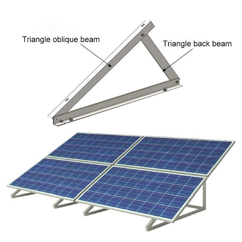 Günstige Fabrik Preis Boden Aluminium Beton Solar Panel Balkon Solar Halterung