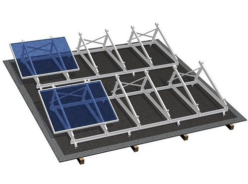 Pannello bifacciale Montaggio a terra Sistema di montaggio sul tetto Profilo in alluminio Staffa solare triangolare